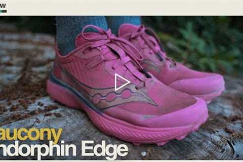 Saucony's pink trail surprise! // SAUCONY ENDORPHIN EDGE // Ginger Runner Review