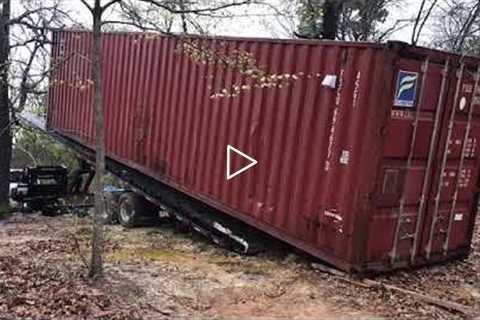 How To Bury Shipping Container For Underground Storm Shelter Part 4 Shop Storage Cellar Tornado