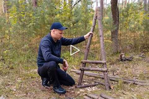 Bushcraft Skills: Building Primitive Chair - Woodcraft How To