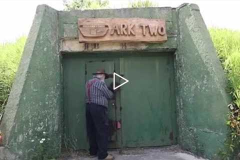 Tour of an underground bunker created from 42 buses