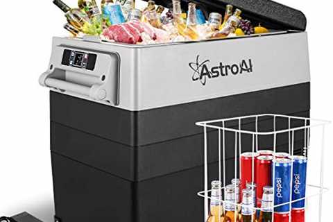 AstroAI 12 Volt Refrigerator 58 Quart Portable Freezer Car Refrigerator 55L(-4℉~68℉) with 12/24V DC ..