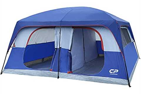 CAMPROS Tent-12-Person-Camping-Tents, Waterproof Windproof Family Tent with Top Rainfly, 6 Large..