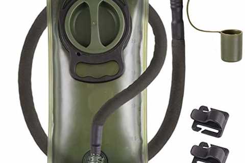 Hydration Bladder 2L Leakproof 2 Liter Water Reservoir, BPA Free Military Green Water Storage..