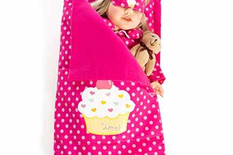 Beverly Hills Doll Accessories Reversible Doll Sleeping Bag with Pillow for Dolls Sleepovers,..