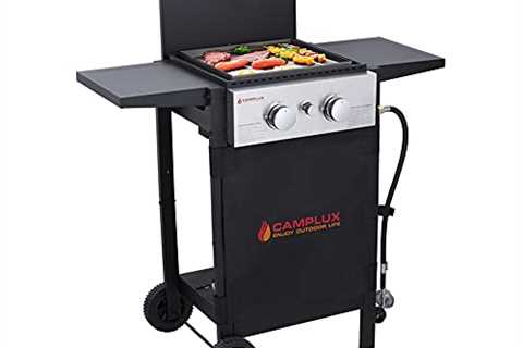 Flat Top Grill, Camplux Outdoor Gas Griddle Grill Combo 2 Burner with Lid,Black - The Camping..