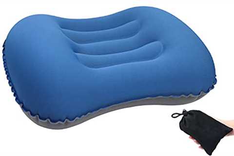 Camping Pillow,Travel Pillow Compressible, Inflatable,Compact, Ultralight Ergonomic Inflating..