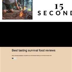 best tasting survival food reviews