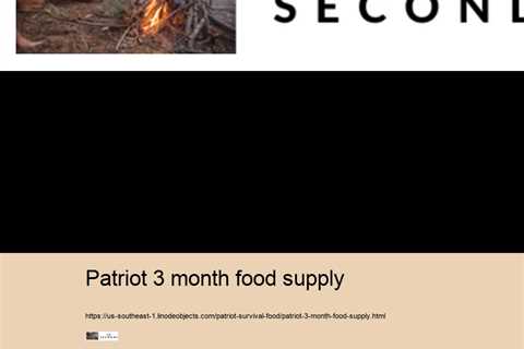 patriot 3 month food supply