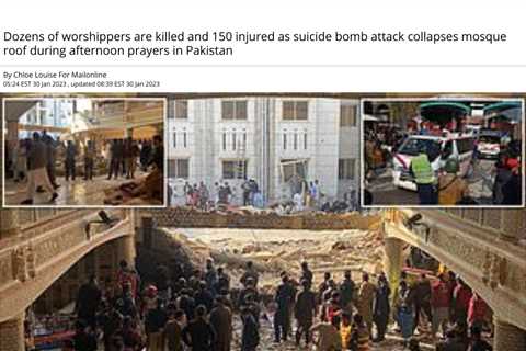 34 Killed, 125 Injured in Deadly Peshawar Mosque Explosion