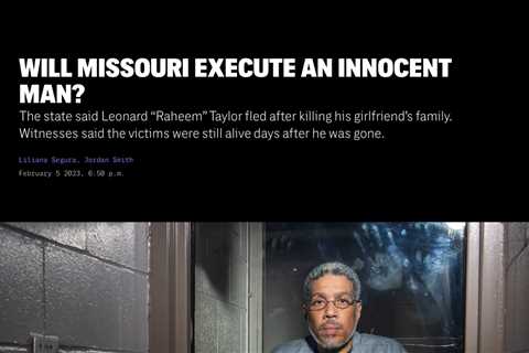 The Tragic Execution of Leonard Taylor: Missouri’s Risk of Executing the Innocent