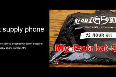 my patriot supply phone number