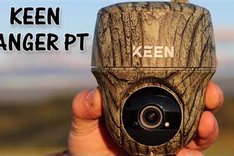 Keen Ranger PT Trail Camera 4G LTE Solar Powered 360° Pan Tilt, 2K Smart Motion Activated No-Glow IR