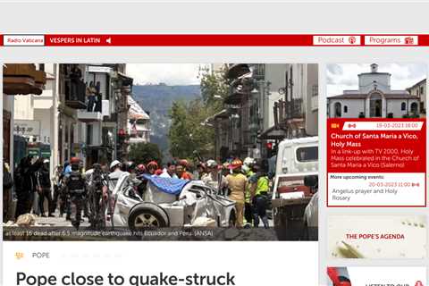 Powerful 6.8 Magnitude Earthquake Strikes Ecuador and Peru, Killing 16