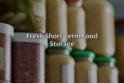 Fresh Short Term Food Storage