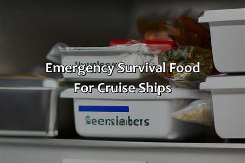 Emergency Survival Food For Cruise Ships