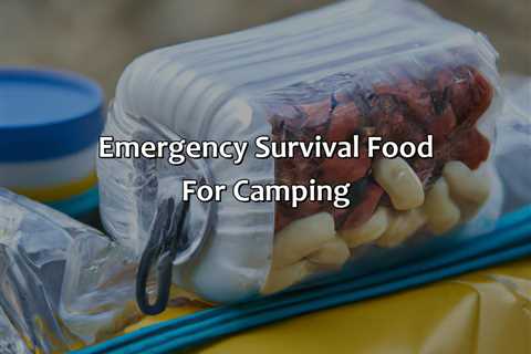 Emergency Survival Food For Camping