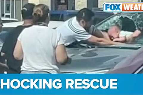 Texas Dad Rescues Baby Locked In Hot Car