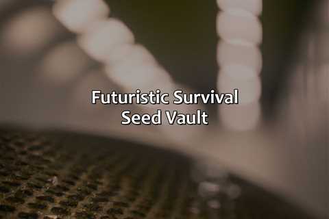 Futuristic Survival Seed Vault