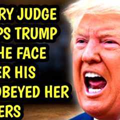 Judge Seen SCREAMING at Trump after Judge makes HUGE DECISION after he went against her ORDERS