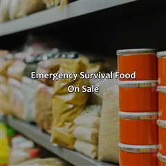 Emergency Survival Food On Sale