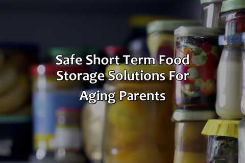 Safe Short Term Food Storage Solutions For Aging Parents