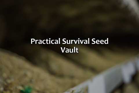 Practical Survival Seed Vault