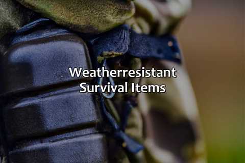 Weather-Resistant Survival Items