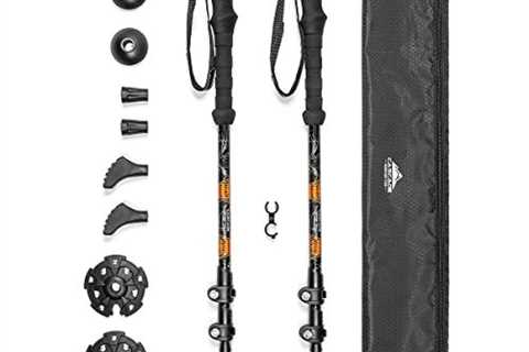 Cascade Mountain Tech Trekking Poles - Aluminum Hiking Walking Sticks with Adjustable Locks..