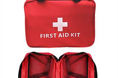 MTGHYARE First Aid Bag Empty, Empty Outdoors Travel First Aid Bag Storage Red Compact Survival..