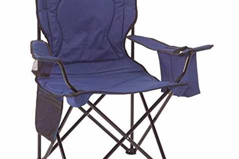 Coleman Portable Camping Chair with 4-Can Cooler - Perfect for Camping, Tailgates, Beach, Sports..