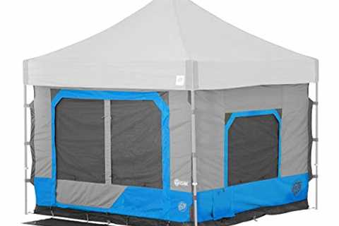 E-Z UP Camping Cube 6.4, Converts 10' Straight Leg Canopy into Camping Tent (Canopy/SHELTER..