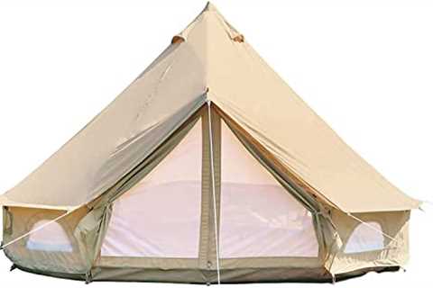 DANCHEL OUTDOOR Waterproof Cotton Canvas Bell Tent for Glamping - The Camping Companion