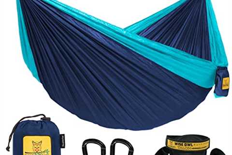 Wise Owl Outfitters Camping Hammock - Camping Essentials, Portable Hammock w/Tree Straps, Single or ..