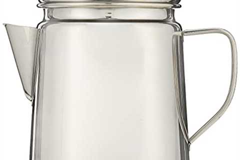 Coleman Stainless Steel Percolator Coffee Pot, 12-Cup Capacity Lightweight Coffee Percolator, No..