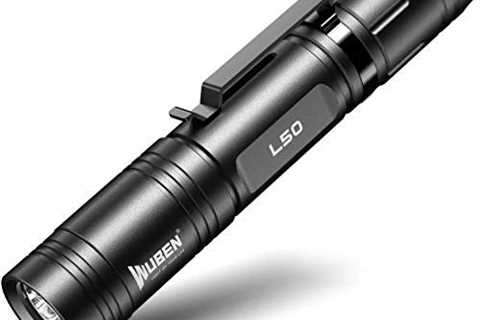 WUBEN L50 Rechargeable Flashlight, 1200 High Lumens Tactical Super Bright LED Flashlight, 5 Modes..