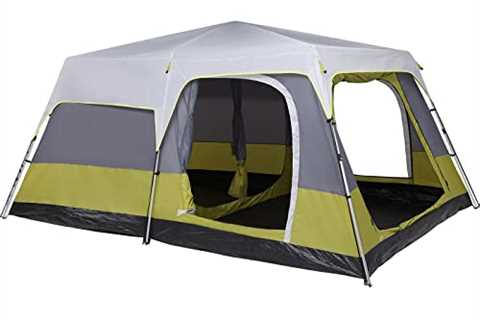 Wolf Walker 10 Person Tent Family Cabin Tent for Camping 2 Rooms with Vestibule-Double Layer..