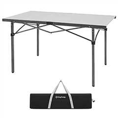 KingCamp Camping Table Folding Portable Table Aluminum Roll Up Lightweight Foldable Large Camp..
