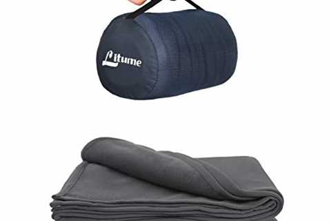 Litume Travel Camping Blanket Lightweight and Breathable, 67 x 48 in Soft Airplane Flight Blanket..