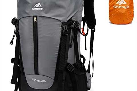 Shanyk Waterproof Hiking Backpack 36L | Lightweight Daypack with Rain Cover for Travel Outdoor..