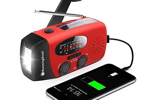 Emergency Hand Crank Radio with LED Flashlight for Emergency, AM/FM NOAA Portable Weather Radio..