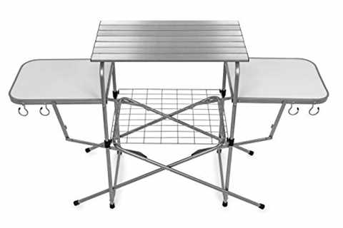 Camco Olympian Deluxe Portable Grill Table - The Camping Companion