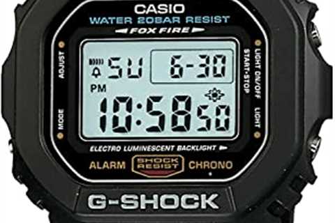 Casio Men's G-Shock Quartz Watch with Resin Strap, Black, 20 (Model: DW5600E-1V) - The Camping ..