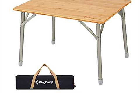 KingCamp Bamboo Folding Camping Table - The Camping Companion