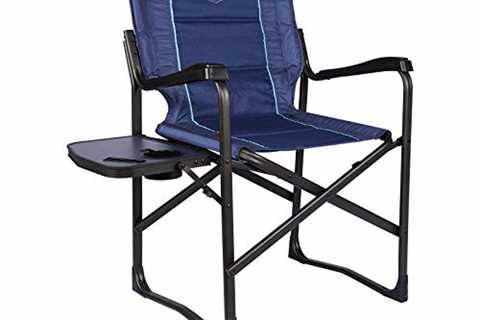 TIMBER RIDGE Portable Camping Chair with Side Table - The Camping Companion