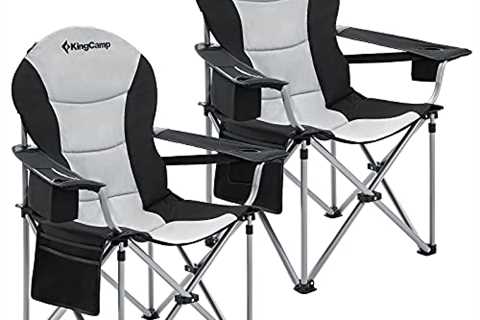 KingCamp Double Camping Chair Loveseat Heavy Duty for Adults Two Person Outdoor Folding Chairs with ..