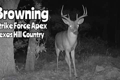 TX Hill Country Cam: Browning Strike Force Apex Trail Camera Sept. 17- Nov. 29, 2023