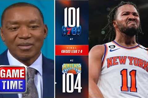 NBA GameTime | Knicks are UNSTOPPABLE - Isiah excited Knicks beat 76ers 104-101; Embiid 34 Pts