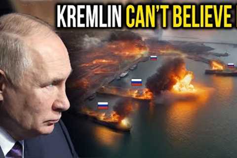 What a NIGHT! Ukraine DESTROYED 7 Russian ships in Crimean Island all at once with ATACMS!